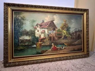 Vari quadri ad olio e specchio Il prezzo per confezione