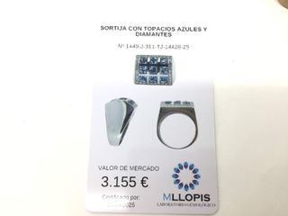 anillo oro 18k con piedra