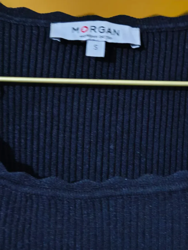 Jersey Morgan manga larga con encaje negro talla s