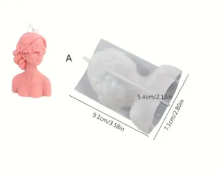 Ragazza con benda in polvere di ceramica