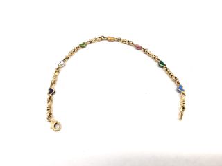 pulsera oro 18k con piedra