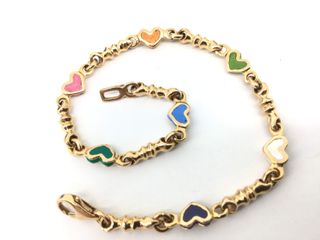 pulsera oro 18k con piedra