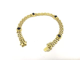 pulsera oro 18k con piedra