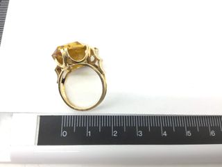 anillo oro 18k con piedra