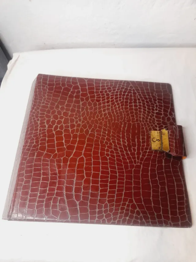 Capa em pele para discos vinil