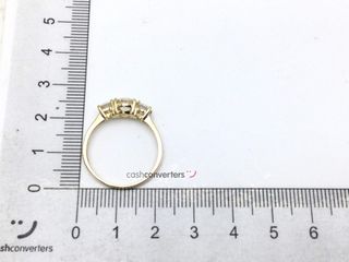 anillo oro 18k con piedra con circonita