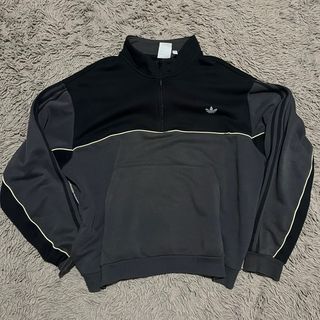 Sudadera Adidas Retro/Vintage Negra y Gris