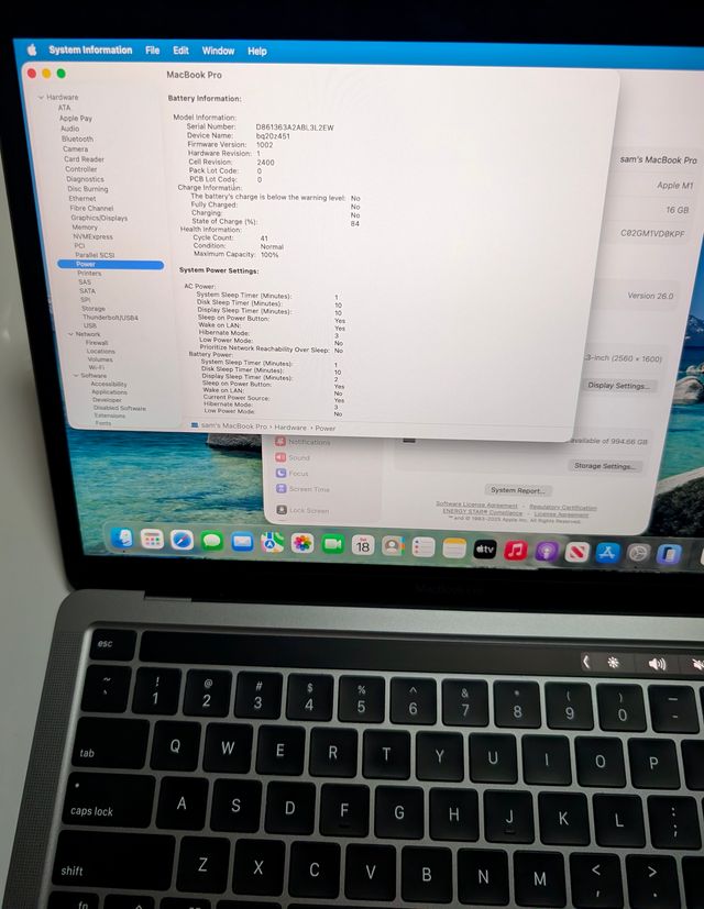 Apple Macbook Pro 13" M1 1TB 16GB Sùper Precio Top