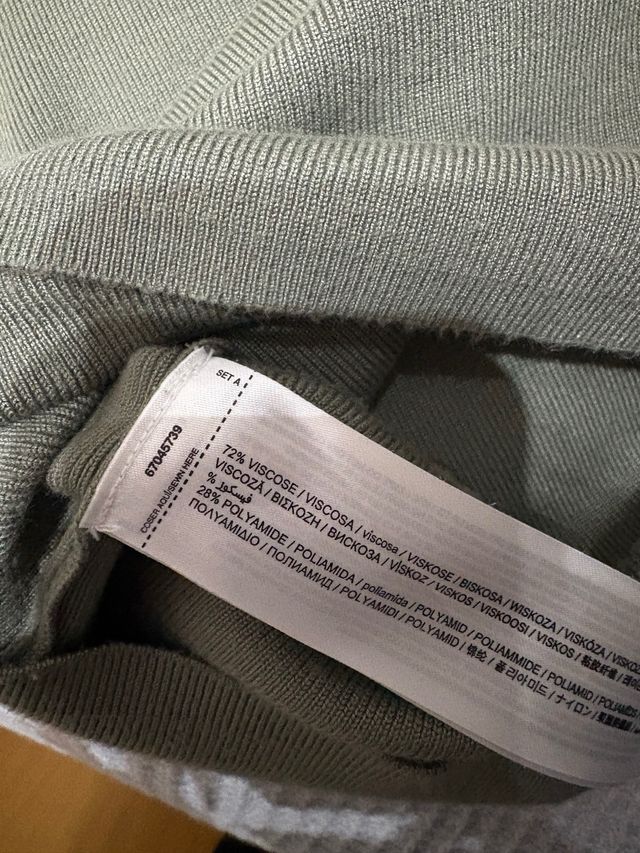 Camiseta sin mangas Mango Verde Talla XL