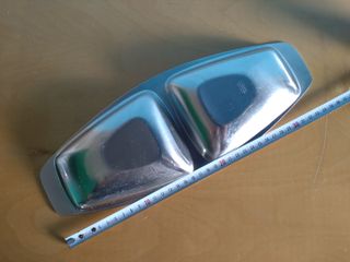 Vassoio vintage Alfra Alessi in acciaio inox