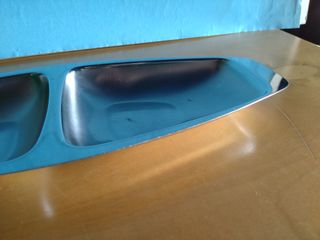 Vassoio vintage Alfra Alessi in acciaio inox