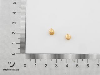 pendientes oro 18k con piedra