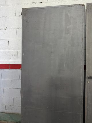 Puerta doble metálica