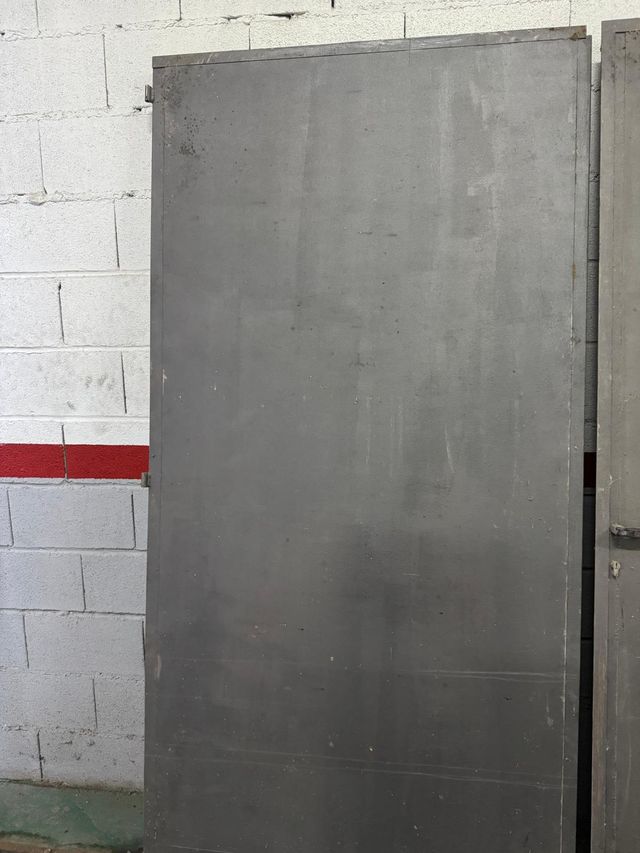 Puerta doble metálica