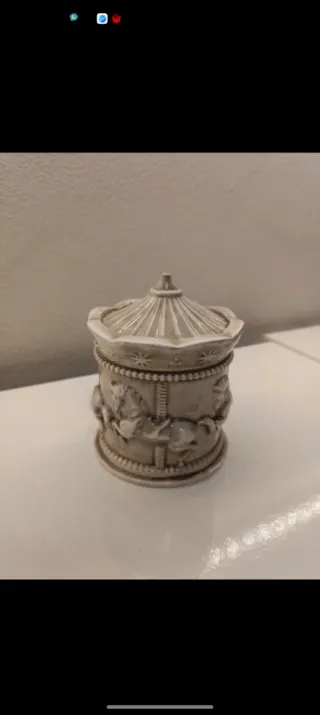 Vasetto portagioie/candela di soia