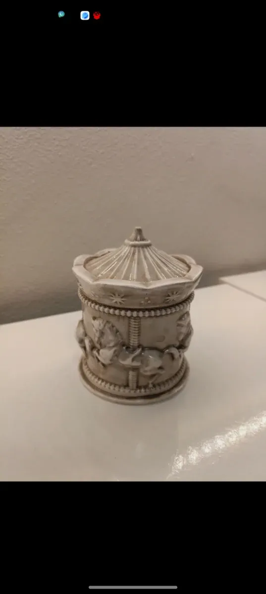 Vasetto portagioie/candela di soia