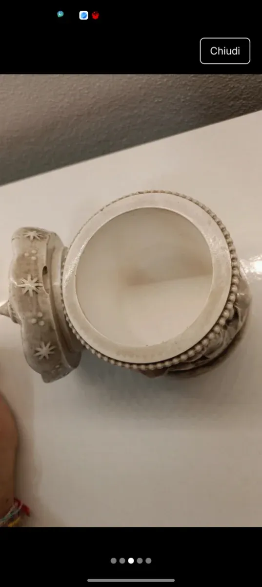 Vasetto portagioie/candela di soia