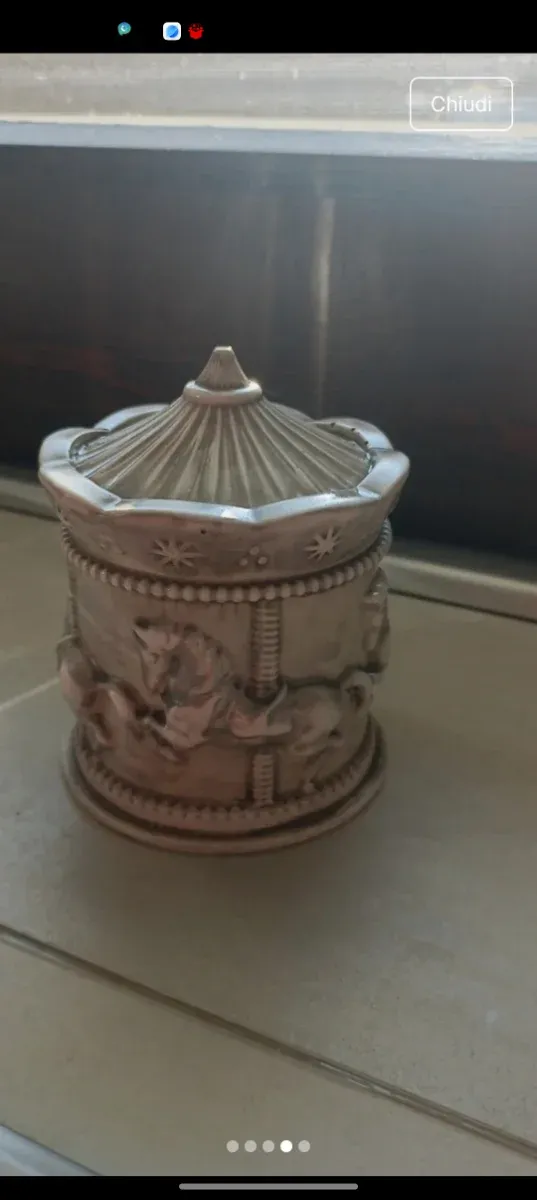 Vasetto portagioie/candela di soia