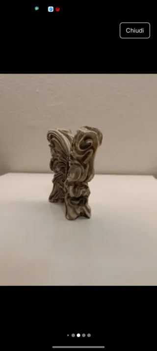 Farfalla decorativa in polvere di ceramica