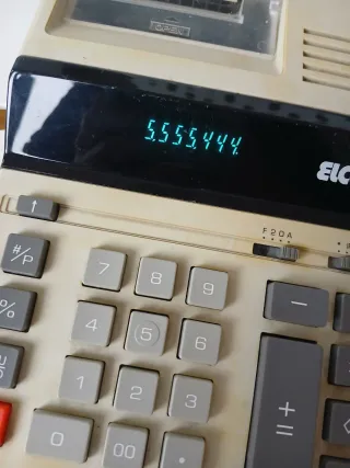 Calculadora registradora vintage ELCO EO-1022