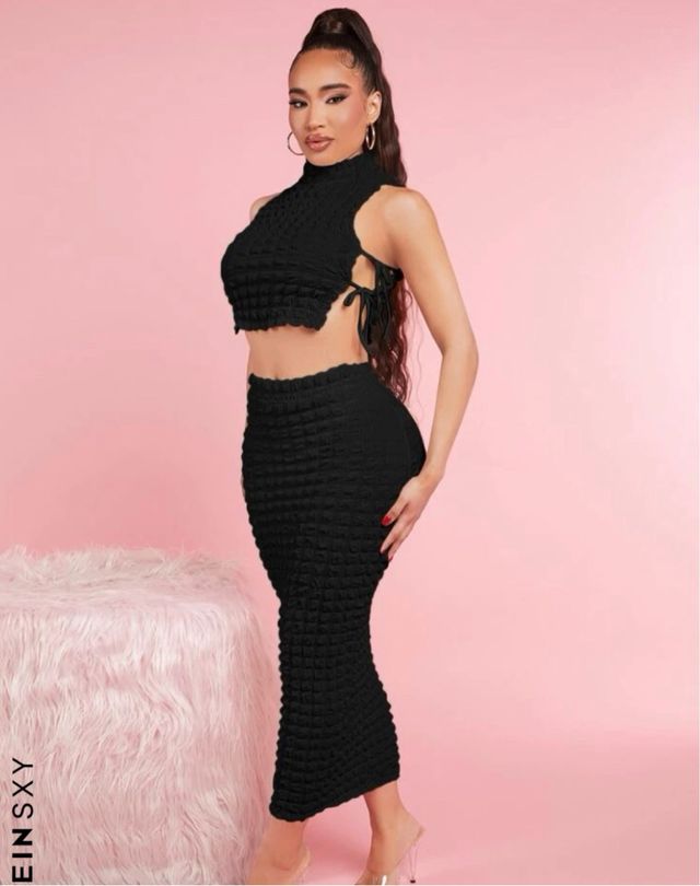 Conjunto SHEIN negro talla única