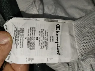 Giacca antivento Champion bianca, rossa e nera