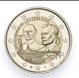 LUXEMBURGO MONEDA DE 2€ CONMEMORATIVA 2021 S/C