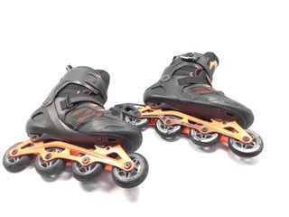 patines oxelo roller fit 5 man acid orange