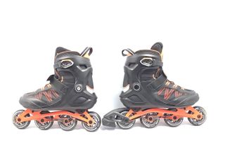patines oxelo roller fit 5 man acid orange
