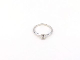 anillo oro 18k con piedra con diamante