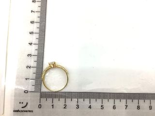 anillo oro 18k con piedra con circonita