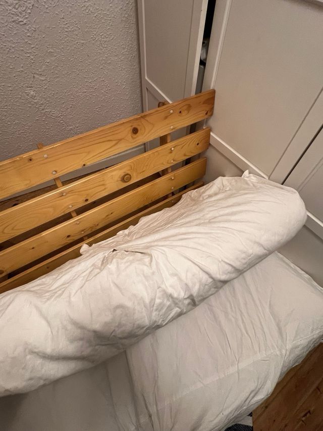 Sofá Cama Futón IKEA Madera Blanco