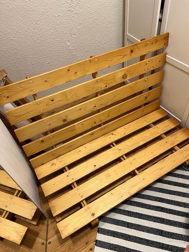 Sofá Cama Futón IKEA Madera Blanco