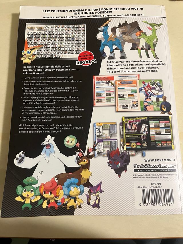 Pokedex Pokémon Versione Bianca e Nera con Poster