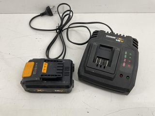 taladro a bateria titan tti884com