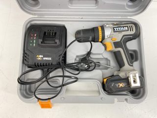 taladro a bateria titan tti884com