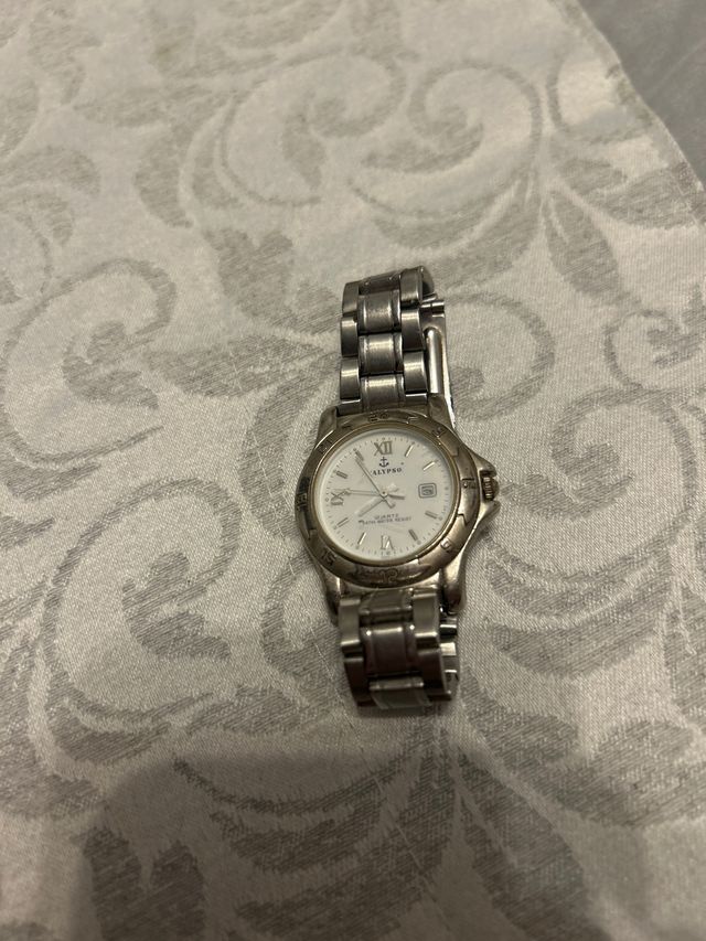 Reloj Calypso esfera blanca y correa plateada