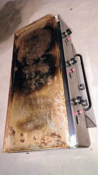 Plancha de gas 3 fuegos