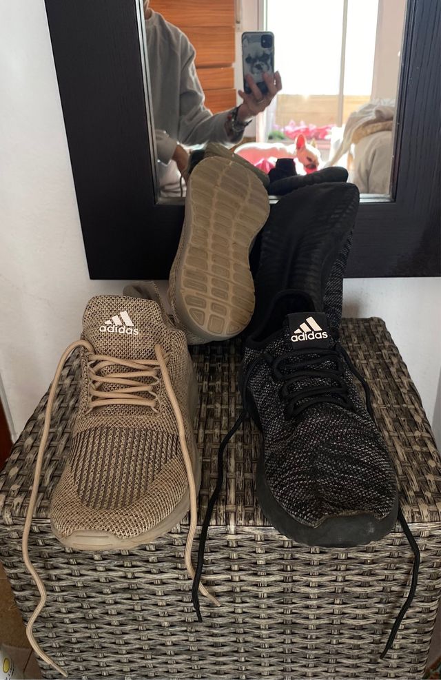 Zapatillas Adidas Beige y Negras