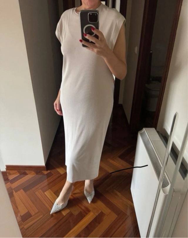 Vestido beige