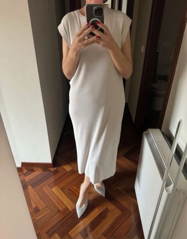 Vestido beige