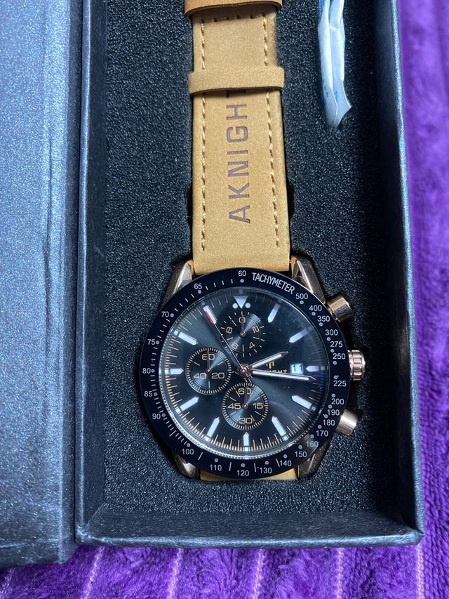 Reloj BENYAR Cronógrafo Hombre Negro/Dorado