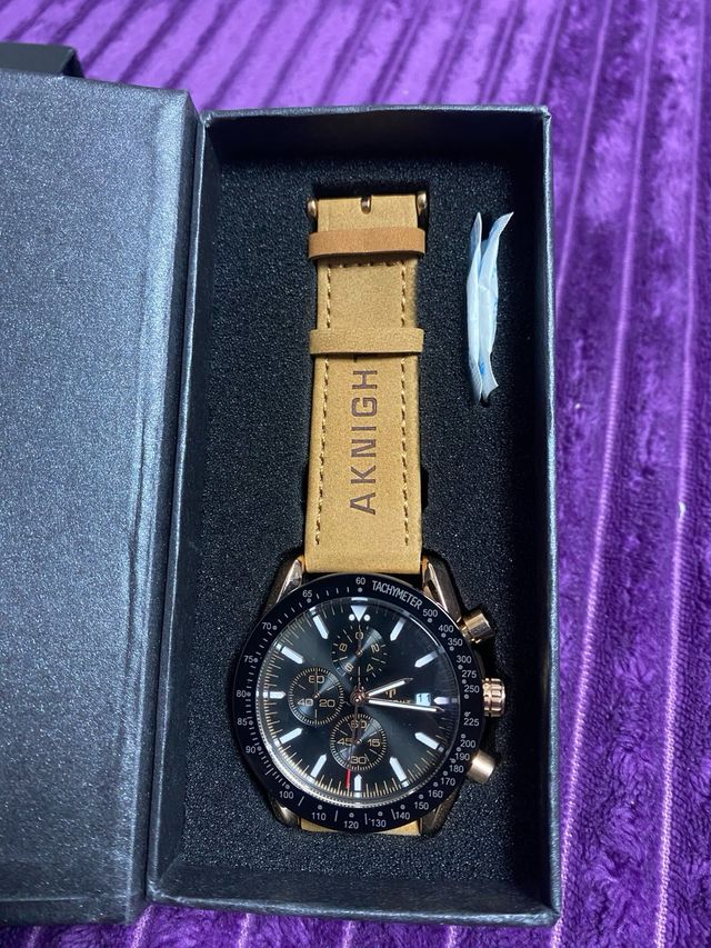Reloj BENYAR Cronógrafo Hombre Negro/Dorado