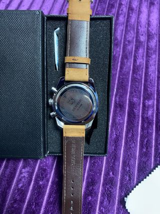 Reloj BENYAR Cronógrafo Hombre Marrón/Plata