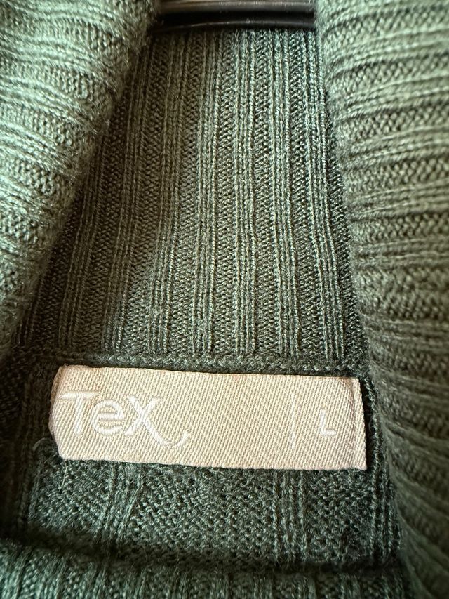 Vestido de punto verde mujer