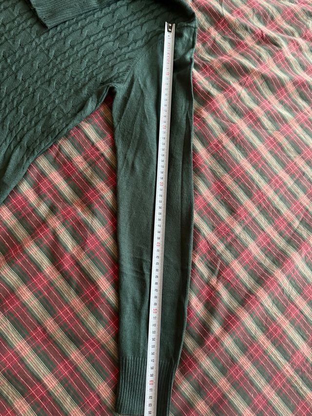 Vestido de punto verde mujer