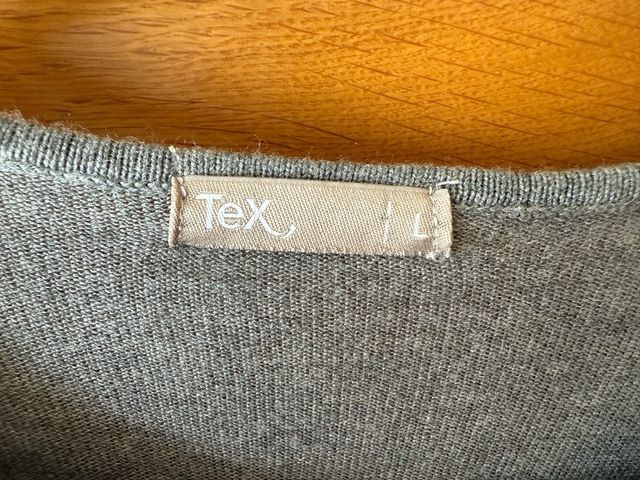 Vestido midi punto gris mujer