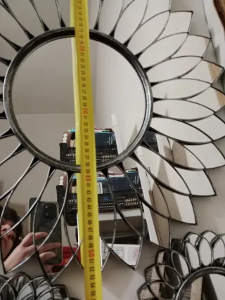 Set 5 Espejos Decorativos Flor