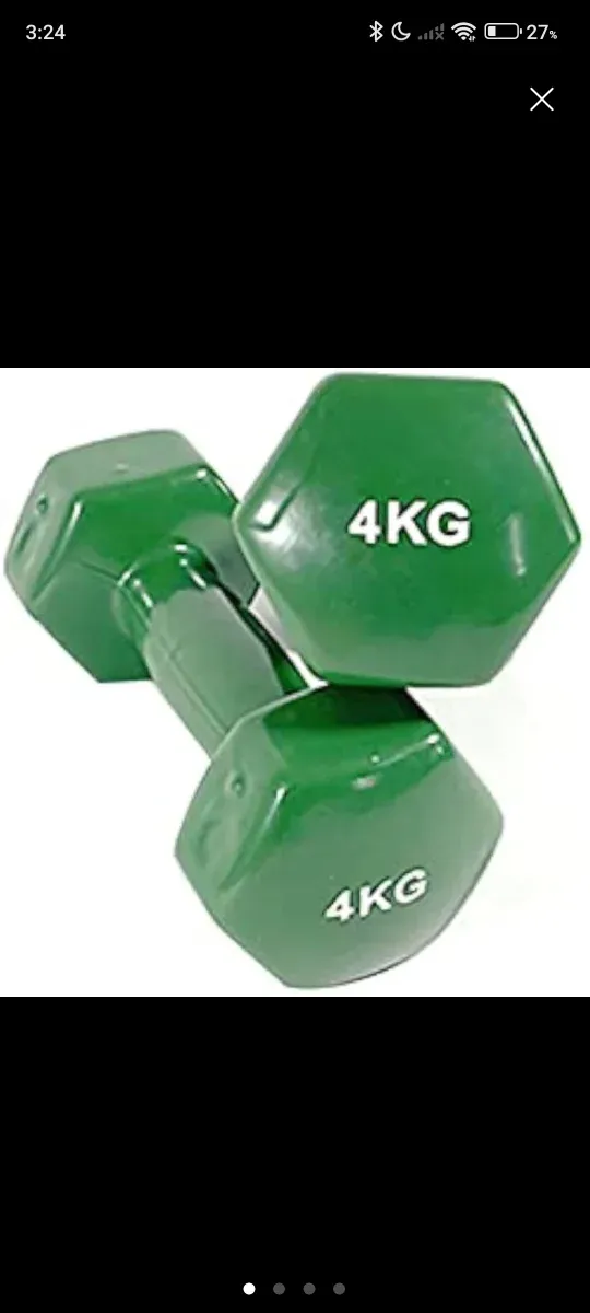 Kit 4 Mancuernas 4kg Verdes