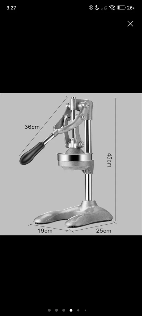 Exprimidor Manual Acero Inoxidable